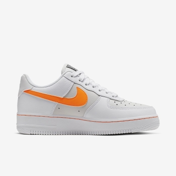 Nike Air Force 1 Low - Sneakers - Hvide/Platin/Orange | DK-47943